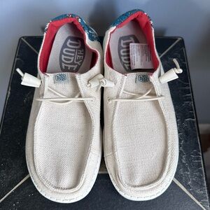 Hey Dude Off-White Casual Loafers